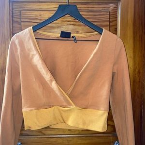 Large Urban Outfitters Spliced Crop Top